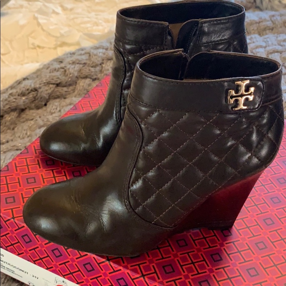 Tory Burch leather ankle bootie